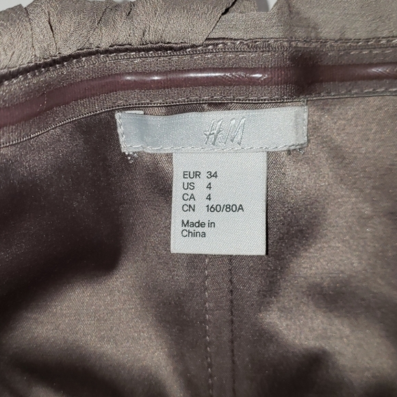 H&M Strapless Gray Midi Dress, Size 4 - Picture 5 of 7